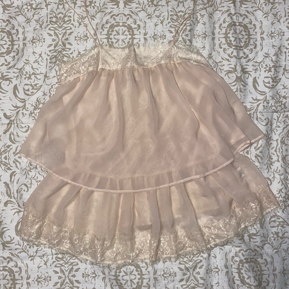 Layered lace vintage inspired top